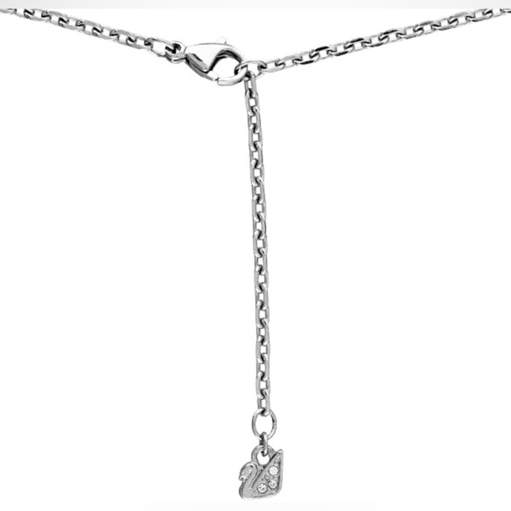 Swarovski Silver Padlock Crystal Pendant Necklace NWT - Picture 5 of 6